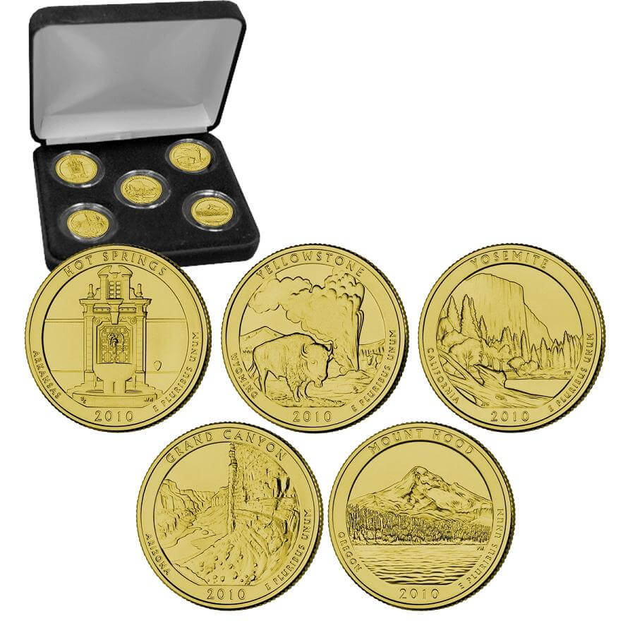24 Karat Gold Plated Coins