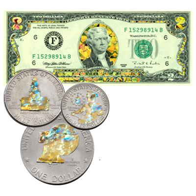 Enhanced Coins and Bank Notes