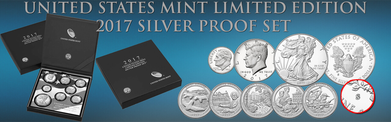 2017 US Mint Limited Edition 8pc Silver Proof Set