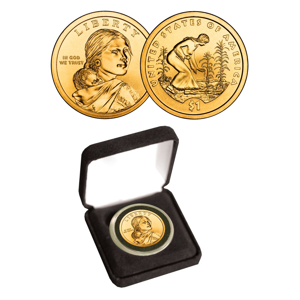 2009 Sacagawea Dollar 24k Gold Plated - The Patriotic Mint