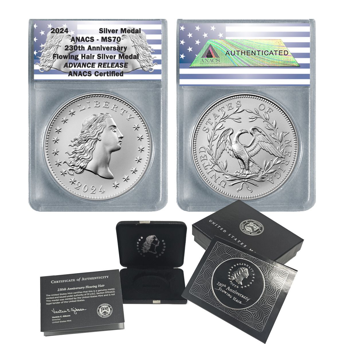 マーシャル・クイーン winner 2025 W Burnished Silver Eagle | Advanced Release MS70 | Anna