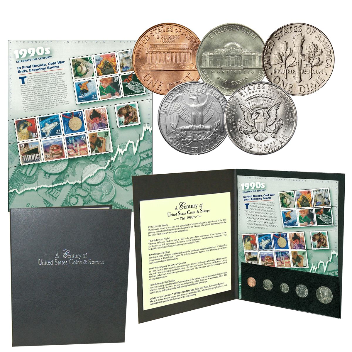 Celebrate the Century Coin & Stamp Collection