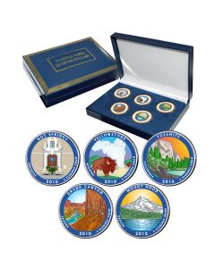National Park Quarter Sets - Colorized-2010