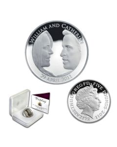 2011 Royal Wedding Silver Proof £5 Coin - William