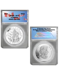 2013  O Canada 1/2 oz Silver $10-Royal Canadian Mounted Police SP70