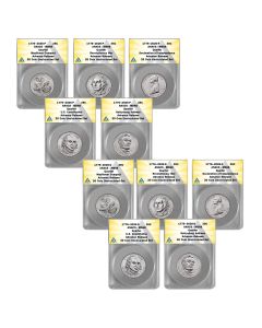 2026 P+D Complete 10 Coin Semiquincentennial Quarters Set MS68 Advance Release