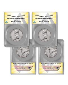 2026 P & D Declaration of Independence Semiquincentennial Quarter -  MS66
