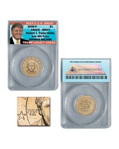 2026 P President Donald J. Trump Liberty $1 Dollar July 4th Privy MS67 - Advance Release 