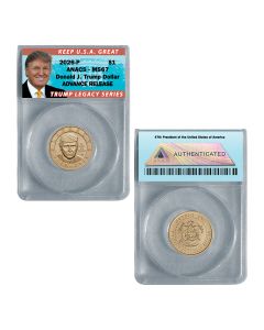 2026 P President Donald J. Trump Liberty $1 Dollar MS67 - Advance Release (Pre-Sale)