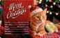Merry Christmas 1/1000 oz Gold coin in Card - Christmas Cat with Santa's Hat