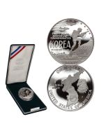 1991 Korean War Commemorative Proof Silver Dollar