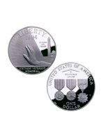 1994 Vietnam Veterans Memorial Silver $1 Proof