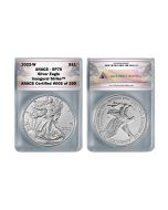 2022-W Burnished Uncirculated American Silver Eagle Coin SP70 - Inaugural Strike