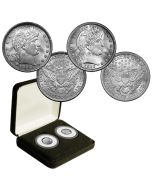 First and Last Barber Silver Quarters