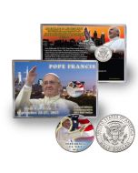 Pope Francis U.S. Visit Colorized Half Dollar