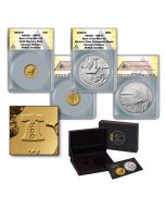Best of the Mint 1916 Mercury Dime Gold Coin Silver Medal Set MS70 Advanced Release