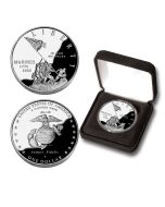 2005 Marine Corps 230th anniversary silver dollar