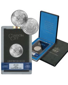  1881-CC GSA Hoard Morgan Silver Dollar $1 Coin NGC MS-64 with Box & COA