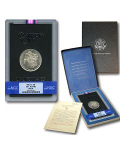  1882-CC GSA Hoard Morgan Silver Dollar $1 Coin NGC MS-64 with Box & COA