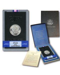  1883-CC GSA Hoard Morgan Silver Dollar $1 Coin NGC MS-64 with Box & COA