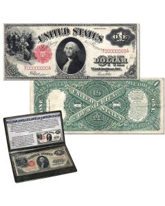 1917 $1 Dollar Large United States Note "Sawhorse" Reverse