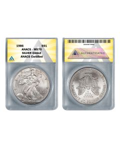 1986 American Silver Eagle 1oz coin MS70