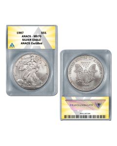 1987 American Silver Eagle 1oz coin MS70
