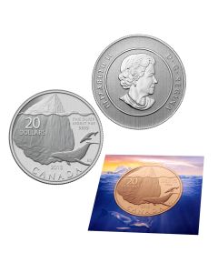 2013 $20 Canada Fine Silver Coin - Iceberg and Whale