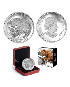 2015 $20 Canada Grizzly Bear Fine Silver Coin - The Catch