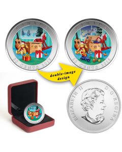 Canada 2015 Holiday Toy Box 50 Cents Holographic Coin - Lenticular Coin