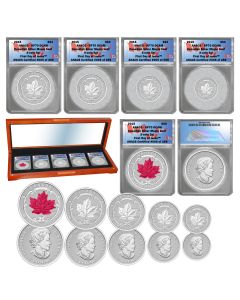 2015 Canada Silver Maple Leaf Fractional Coin Set RP70