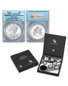 2017 U.S Mint Limited Edition Silver Proof Set OGP/COA -Proof Silver Eagle PR70 FDOI