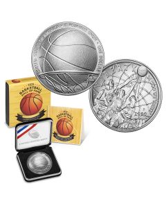 2020-P Basketball Hall of Fame Silver Uncirculated Dollar (OGP/COA)