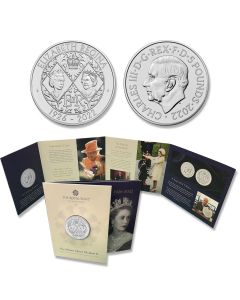 2022 UK £5 Her Majesty Queen Elizabeth II Memorial Coin - Brilliant Uncirculated