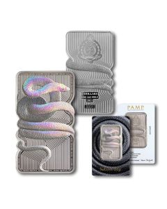 2023 Nature's Grip Sunbeam Snake Silver $2 Coin 1 oz Bar - PAMP Suisse