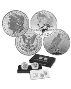 2023-S Morgan and Peace Dollar Two-Coin Reverse Proof Set - 23XS (OGP/COA) 