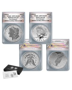 2023-S Morgan and Peace Dollar Two-Coin Reverse Proof Set RP70 (FR)  - In Stock