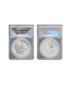 2024 1 oz Silver Australian Kookaburra MS70 - Perth Mint 