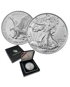  2024 Silver Eagle BU in U.S Mint Box