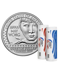 Anna May Wong  American Women Quarters 2022 Two-Roll Set