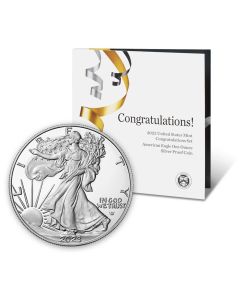 2023-W Proof $1 American Silver Eagle Congratulations Set