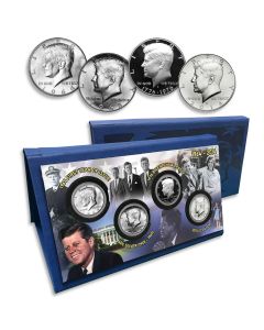 Kennedy Half dollar 50th anniversary tribute set