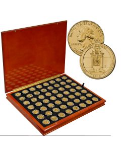 National Park Quarter Gold Layered Complete set  (2010-2021) - America the Beautiful