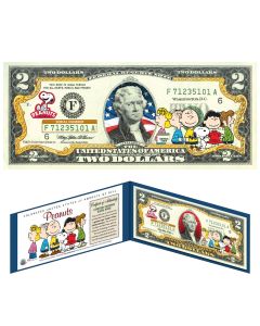 Peanuts Colorized $2 bill Set