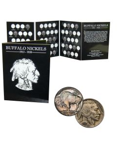 Buffalo Nickel Album with 13 Buffalo Nickels