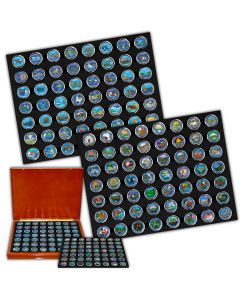 1999-2021 State & National Park Colorized Quarter Collection in Wood Display Box