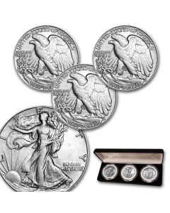 Walking Liberty Silver Half Dollar Mint Mark Set