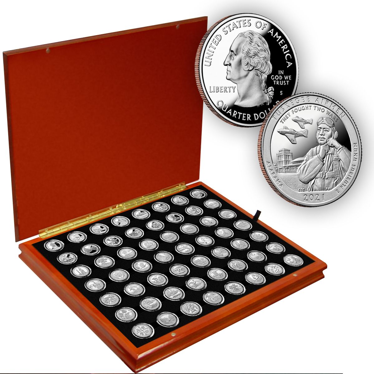 National Park Proof Clad Quarter Complete set (2010-2021) -America