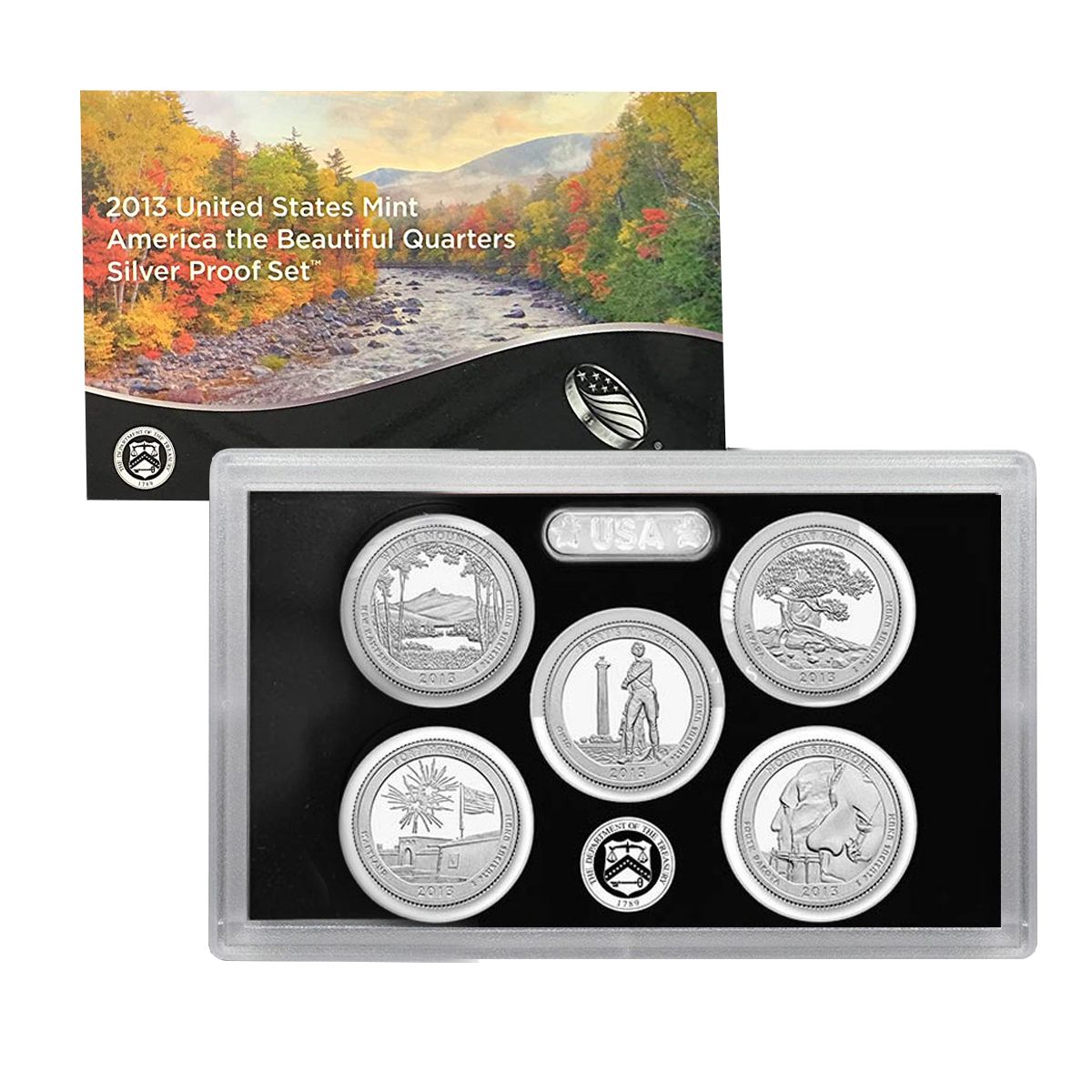 4 Coins 2011 S  2012 S  2013 S   2014 S SILVER  PROOF KENNEDY HALF DOLLARS 