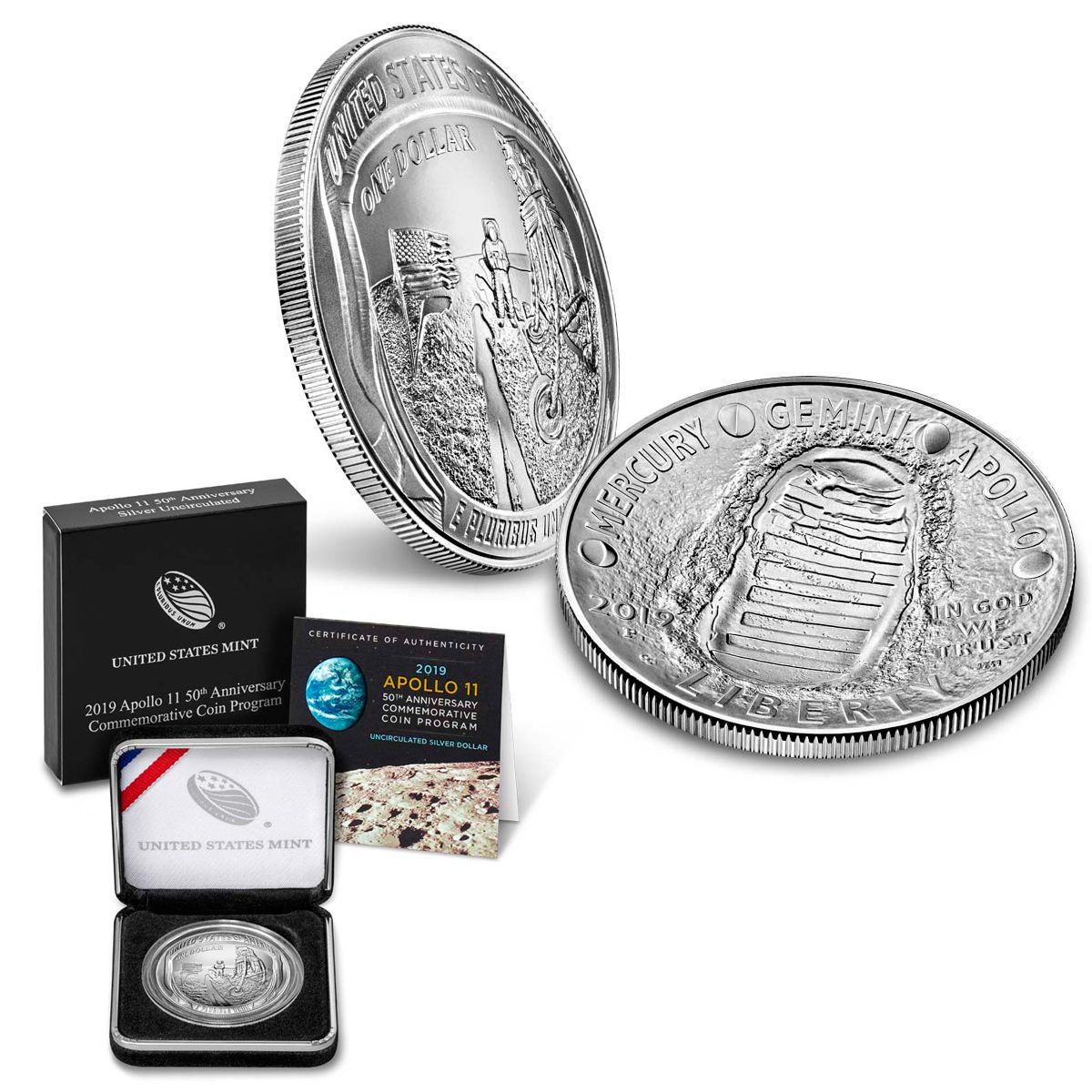 Details about   2019-P $1 Roll Of 25 Uncirculated Commemorative Contributions to Space Dollars! 